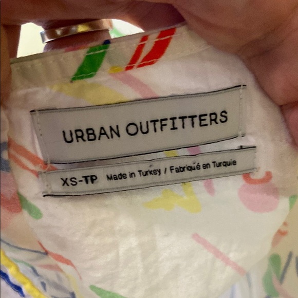 Urban Outfitters White Tank Top with Colorful Scribble Print - Picture 2 of 4